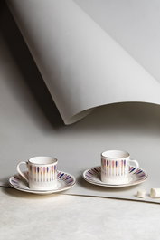 Hermia Juego de tazas de café Pera - Purple